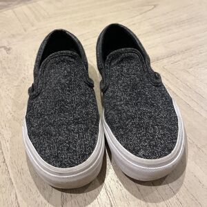 Vans Women’s Size 7.5 Slip In Sneakers Black & White Speckled Style 721454